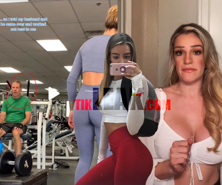 Heidi Aragon posted a video of a man watching her at the gym